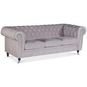 Sheffield Chesterfield 3-sits soffa - Beige -Soffor - 3-sits soffor