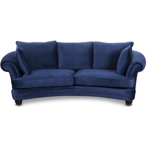 Gustaf svängd soffa 3-sits - Välj din favoritfärg - Fresh 11 - Mörkblå