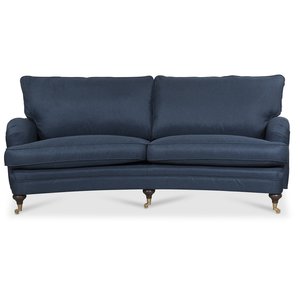 Howard London Premium 4-sits svängd soffa - Blå - 4-sits soffor