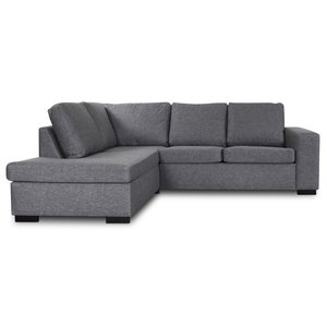 Solna soffa med öppet avslut 244 cm - Vänster + Möbelvårdskit för textilier - Hörnsoffor