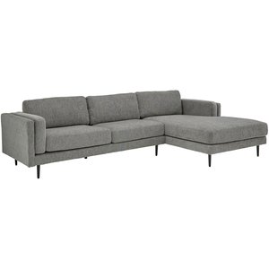Stansted soffa med divan till höger - Grå - Tygsoffor