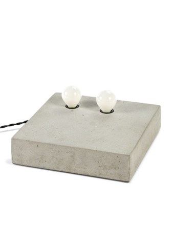 Bords/Vägglampa Dubbel Cement 25x25 - Serax - bild