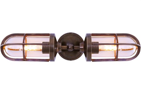 Clayton double vägglampa - Mullan Lighting - bild