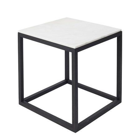 Cube Sidobord Medium Marmor Svart - Kristina Dam Studio - bild
