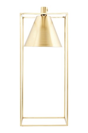 Bordslampa Kubix 18x18cm Mässing/vit - House Doctor - bild