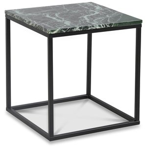 Accent soffbord 50 - Grön marmor / Svart - Soffbord i marmor
