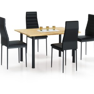 Aidan matbord 120 x 80 cm - Ek/svart - Övriga matbord