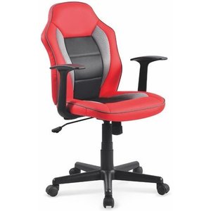 Asho skrivbordsstol - Svart/röd - Kontorsstolar med armstöd