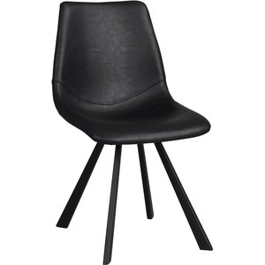 2 st Aubrey stol - Svart - Konstläderklädda stolar