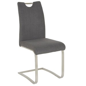 4 st Bob Steel stol - Grå/metall - Klädda & stoppade stolar