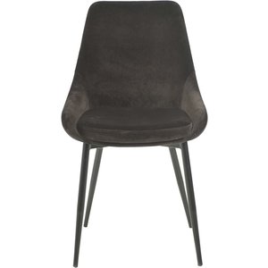 4 st Parade stol - Mörkbrun velour - Klädda & stoppade stolar