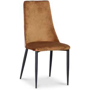 4 st Eli matstol - Guld sammet - Klädda & stoppade stolar