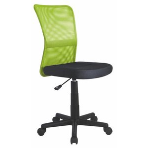 Fox skrivbordsstol - Svart/limegrön - Kontorsstolar utan armstöd