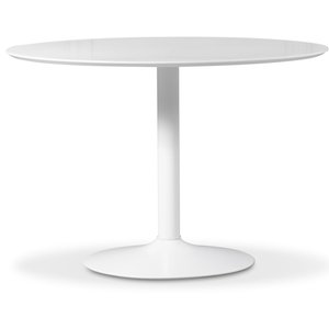 Ibiza matbord ø110 cm - Vit - Ovala & Runda bord