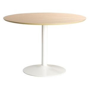 Ibiza matbord ø110 cm - Ek/vit - Ovala & Runda bord