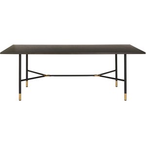 Impala matbord 220 cm i mörkbrun betsad ek - Övriga matbord