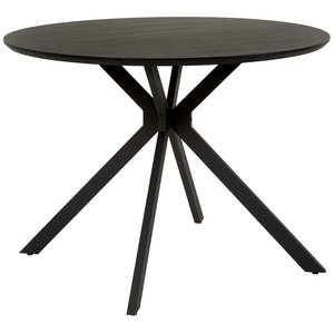 Larache matbord Ø110 cm - Svartbetsad ek - Ovala & Runda bord