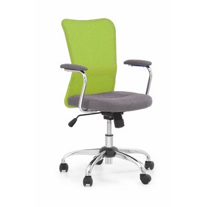 Marissa skrivbordsstol - Grå/limegrön - Kontorsstolar med armstöd