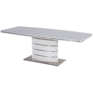 Caldwell 140-200 cm matbord - Vit/stål - Övriga matbord