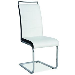 2 st Cottonwood matstol - Vit/svart - Konstläderklädda stolar