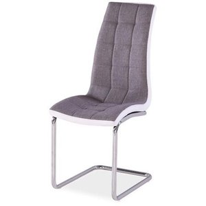 2 st Waterloo matstol - Grå/vit - Klädda & stoppade stolar