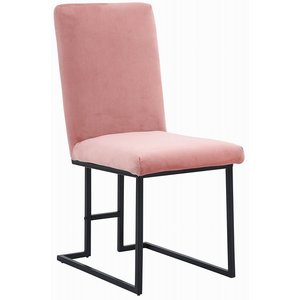 2 st Above stol - Rosa sammet - Klädda & stoppade stolar