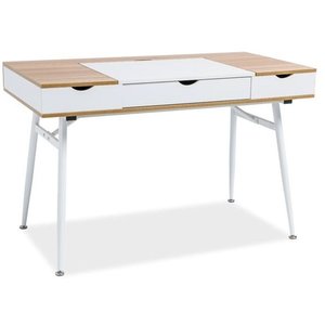 Plugga skrivbord 120x60 cm - Vit/ek - Övriga kontorsbord & skrivbord