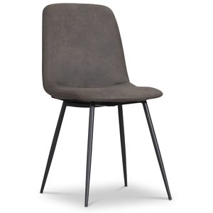 4 st Smokey matstol - Gråbrun vintage - Klädda & stoppade stolar