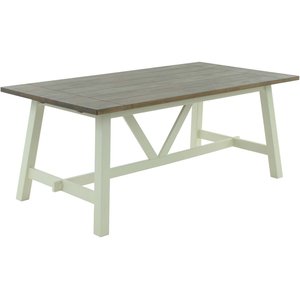 Sollentuna matbord 190 x 95 cm - Vit/grå - Övriga matbord