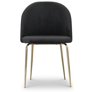 6 st Tiffany velvet stol - Svart/Mässing - Klädda & stoppade stolar