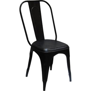 2 st Toxil stol - Vintage svart - Metallstolar