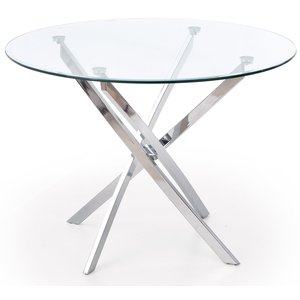 Trend bord Ø100 cm - Glas/Krom - Ovala & Runda bord