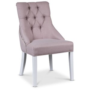 Tuva EUR Matstol - Rosa / Vit - Klädda & stoppade stolar