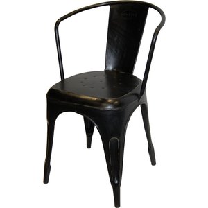 2 st Vetlanda stol - Antik svart - Metallstolar
