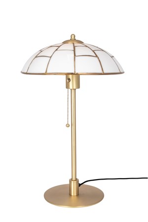 Bordslampa Ombrello Vit/Mässing - Globen Lighting - bild