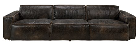 Buddy 4-sits soffa Läder Fudge - Artwood - bild