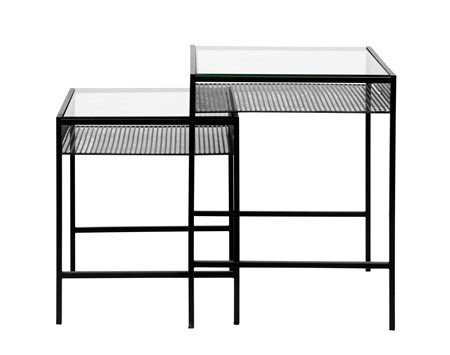 Rona Soffbord set med Glas hylla - Nordal - bild