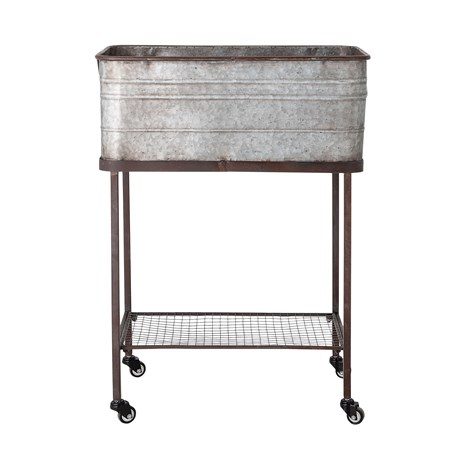 Förvaringslåda med hjul Metall - Bloomingville - bild