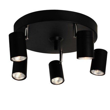 Correct Takspot 5 Huvud Svart - By Rydéns - bild