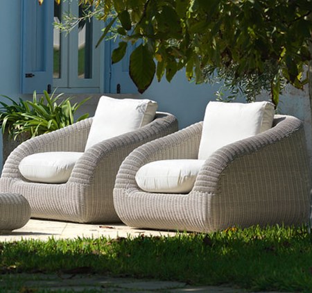 Phorma Vit fåtölj - Ethimo - bild