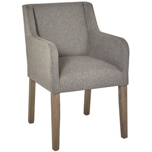 2 st Axel karmstol - Mörkgrå/brun - Klädda & stoppade stolar