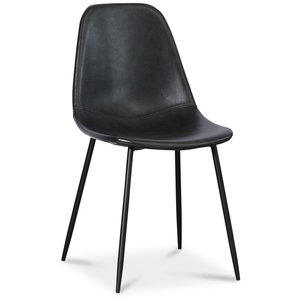 4 st Bjurträsk stol - Svart PU - Konstläderklädda stolar