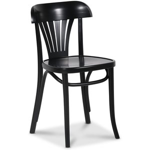 2 st No 24 matstol - Svart - Trästolar