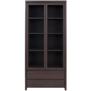Filippa vitrinskåp - Mörk ek - Vitrinskåp & Glasskåp -Vitrinskåp & Glasskåp - Hyllor & Förvaring