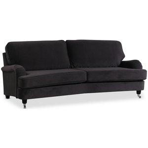 Kvarsebo Howard 3-sits svängd soffa - Mörkgrå -Soffor - 3-sits soffor