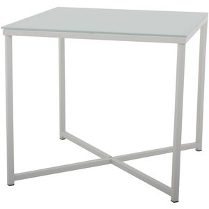 Kungsör lampbord 50 x 50 cm - Vit - Sidobord & lampbord