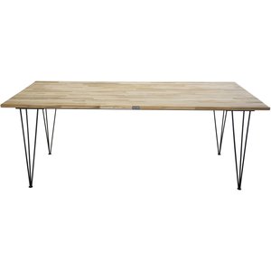Annelie matbord 200 cm - Svart/naturträ - Övriga matbord