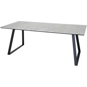 Kvarnbacken matbord 200 cm - Svart/vit Marmor - Övriga matbord