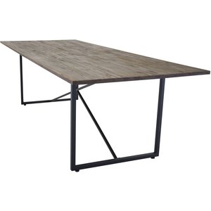 Herrljunga matbord 250 cm - Svart/teak - Övriga matbord