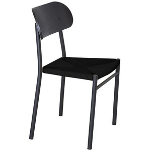 2 st Bridge matstol - Svart/svart naturfber - Matstolar & Köksstolar